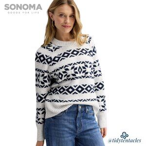 Women's Sonoma Goods For Life Cozy Heritage Fair Isle Sweater Size XL